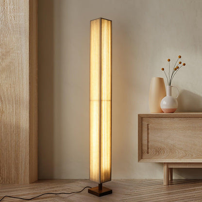 Bailey floor lamp wood frame and base detail