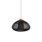 Rattan Pendant Light, Woven Braided Hanging Lamp for Kitchen Island, Dining Room, 10 Sizes