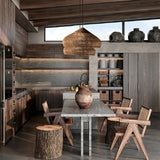 Rattan Pendant Light, Woven Braided Hanging Lamp for Kitchen Island, Dining Room, 10 Sizes