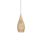 Rattan Pendant Light, Woven Braided Hanging Lamp for Kitchen Island, Dining Room, 10 Sizes