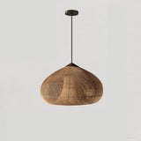 Rattan Pendant Light, Woven Braided Hanging Lamp for Kitchen Island, Dining Room, 10 Sizes