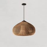 Rattan Pendant Light, Woven Braided Hanging Lamp for Kitchen Island, Dining Room, 10 Sizes