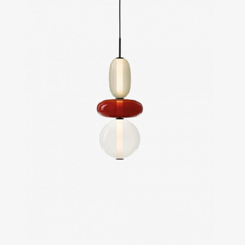 Sorbet Multicolor Glass Pendant Light, Integrated LED, 3 Color Temps, Dimmable Option