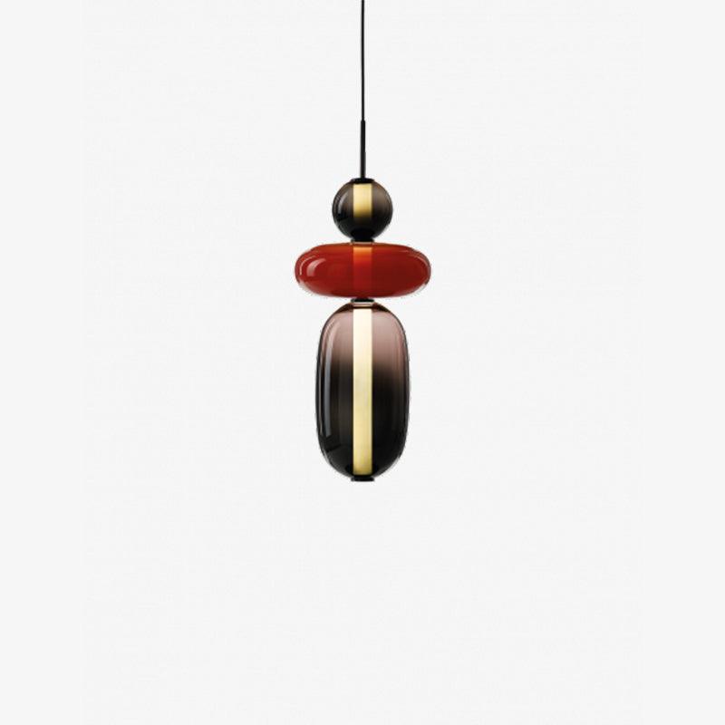 Sorbet Multicolor Glass Pendant Light, Integrated LED, 3 Color Temps, Dimmable Option