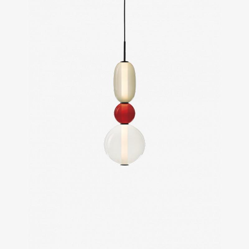 Sorbet Multicolor Glass Pendant Light, Integrated LED, 3 Color Temps, Dimmable Option