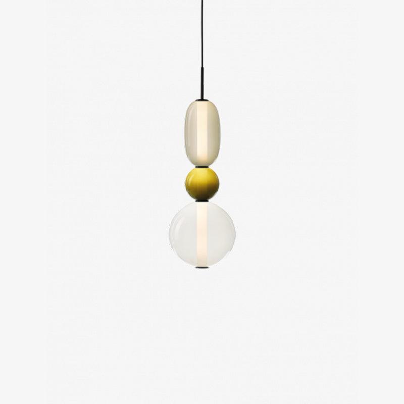 Sorbet Multicolor Glass Pendant Light, Integrated LED, 3 Color Temps, Dimmable Option