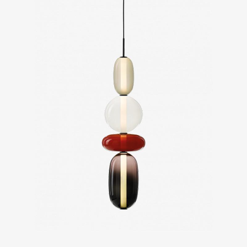Sorbet Multicolor Glass Pendant Light, Integrated LED, 3 Color Temps, Dimmable Option