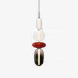 Sorbet Multicolor Glass Pendant Light, Integrated LED, 3 Color Temps, Dimmable Option