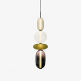 Sorbet Multicolor Glass Pendant Light, Integrated LED, 3 Color Temps, Dimmable Option