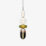 Sorbet Multicolor Glass Pendant Light, Integrated LED, 3 Color Temps, Dimmable Option