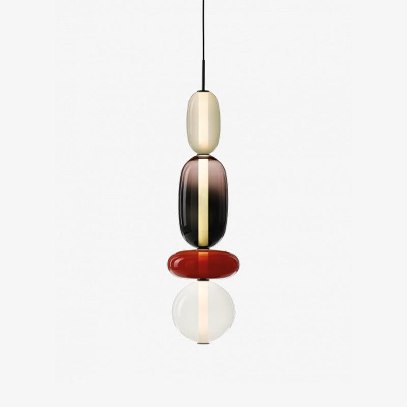 Sorbet Multicolor Glass Pendant Light, Integrated LED, 3 Color Temps, Dimmable Option
