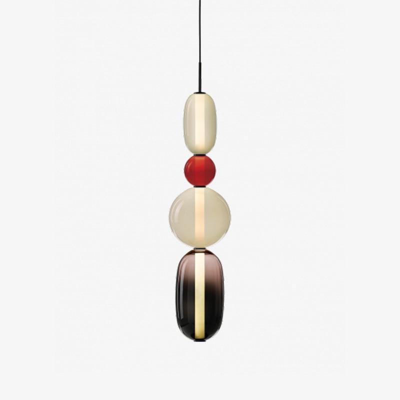 Sorbet Multicolor Glass Pendant Light, Integrated LED, 3 Color Temps, Dimmable Option