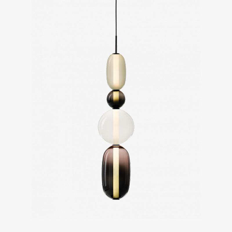Sorbet Multicolor Glass Pendant Light, Integrated LED, 3 Color Temps, Dimmable Option