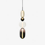 Sorbet Multicolor Glass Pendant Light, Integrated LED, 3 Color Temps, Dimmable Option