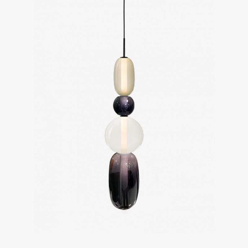 Sorbet Multicolor Glass Pendant Light, Integrated LED, 3 Color Temps, Dimmable Option