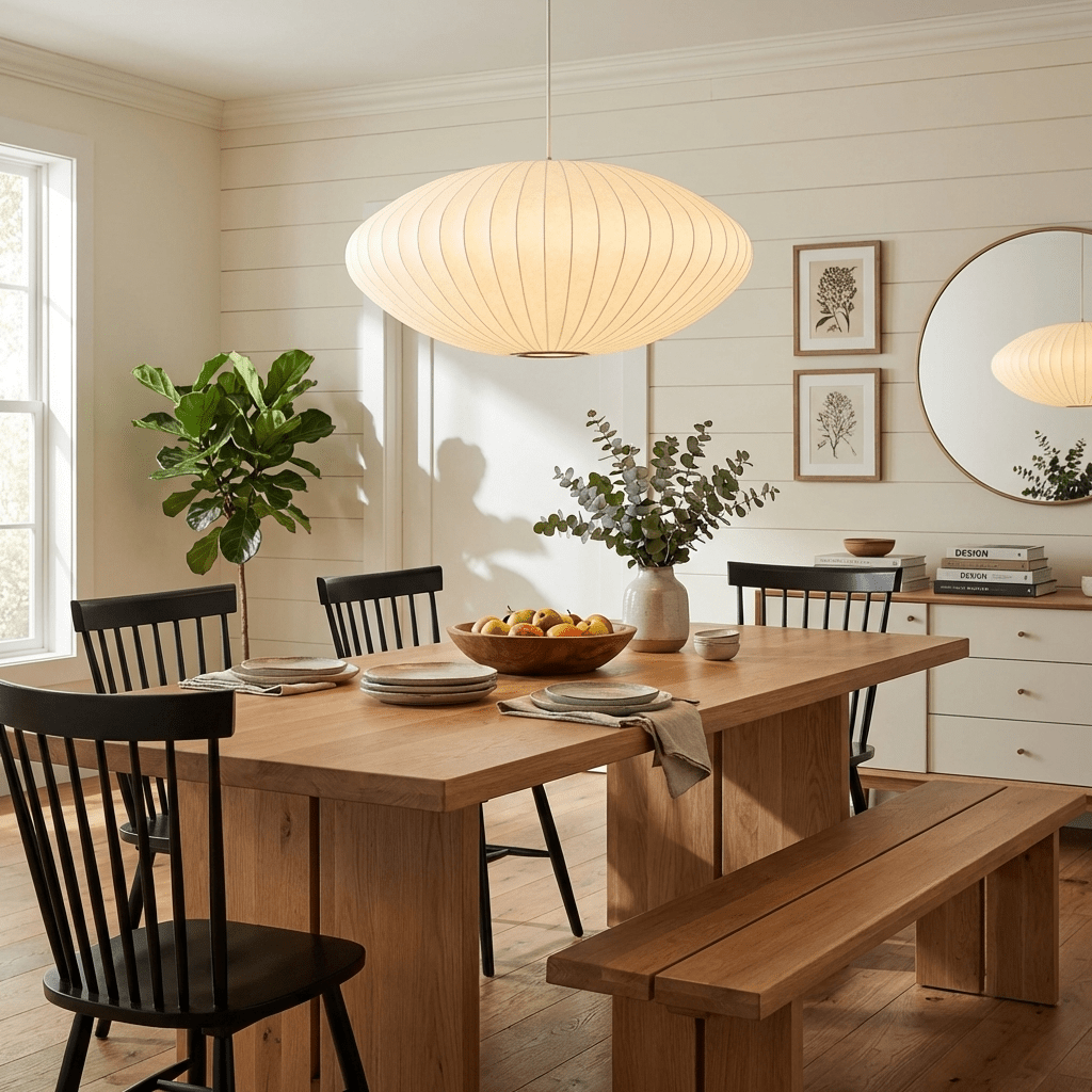Eskil Island Kitchen Lighting Pendant, Crisscross Bubble Pendant Lighting, White, 11-31.5 in