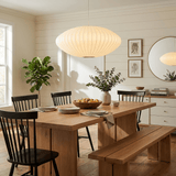 Eskil Island Kitchen Lighting Pendant, Crisscross Bubble Pendant Lighting, White, 11-31.5 in