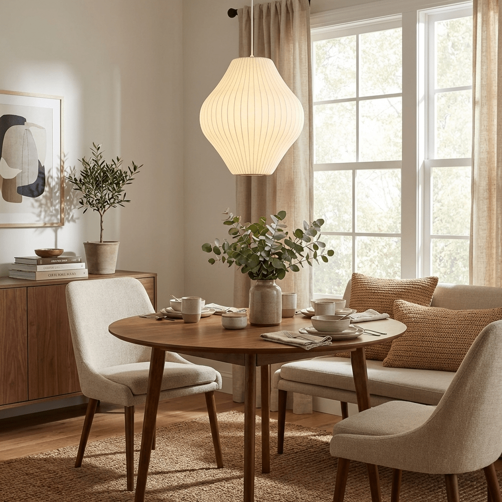 Eskil Island Kitchen Lighting Pendant, Crisscross Bubble Pendant Lighting, White, 11-31.5 in