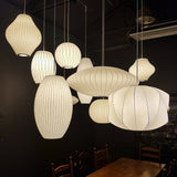 Eskil Island Kitchen Lighting Pendant, Crisscross Bubble Pendant Lighting, White, 11-31.5 in