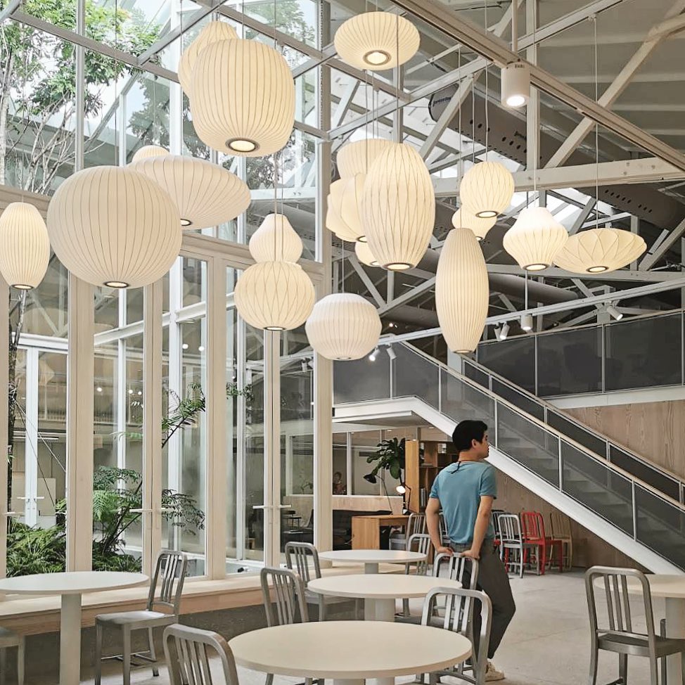 Eskil Island Kitchen Lighting Pendant, Crisscross Bubble Pendant Lighting, White, 11-31.5 in