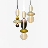 Sorbet Multicolor Glass Pendant Light, Integrated LED, 3 Color Temps, Dimmable Option