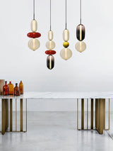 Candied Glass Pendant Light three-quarter view showing cable and canopy