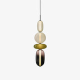 Sorbet Multicolor Glass Pendant Light, Integrated LED, 3 Color Temps, Dimmable Option