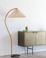 Floor Lamp for Living Room, Beech Wood Design, 59 Inch Tall, White, Beige or Coffee