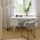 Floor Lamp for Living Room, Beech Wood Design, 59 Inch Tall, White, Beige or Coffee