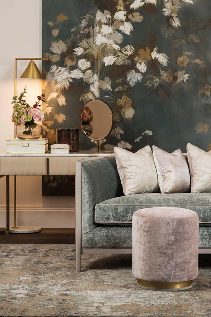 Captain Flint Modern Floor Lamp, Carrara Marble Base, Spinning Cone Diffuser, Foot Switch