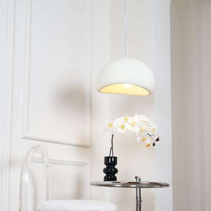 Shibui Hand-Formed Resin Pebble Pendant Light, Wabi-Sabi Organic Glow