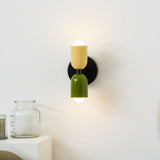 Tavo Double Wall Sconce, Double Wall Lamp with Colored Canopy, 4.7 x 7.9 in, 16 Color Options