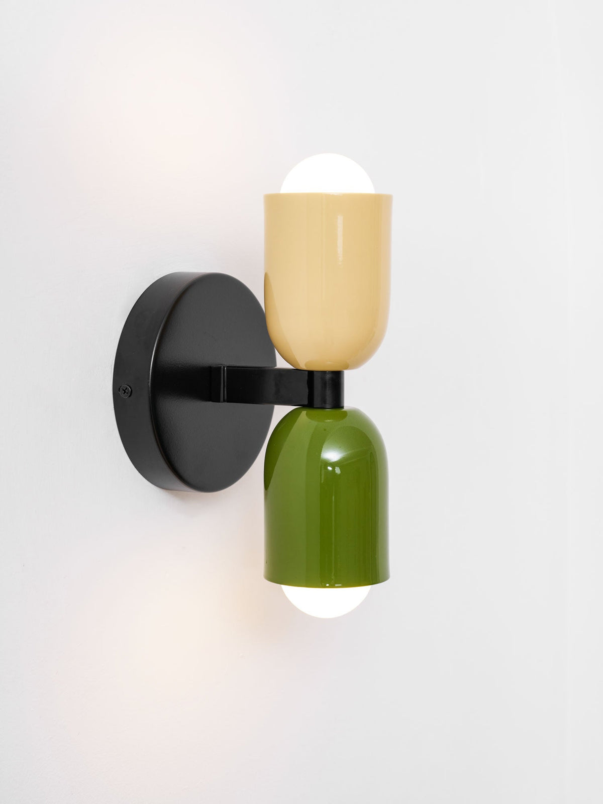 Tavo Double Wall Sconce, Double Wall Lamp with Colored Canopy, 4.7 x 7.9 in, 16 Color Options