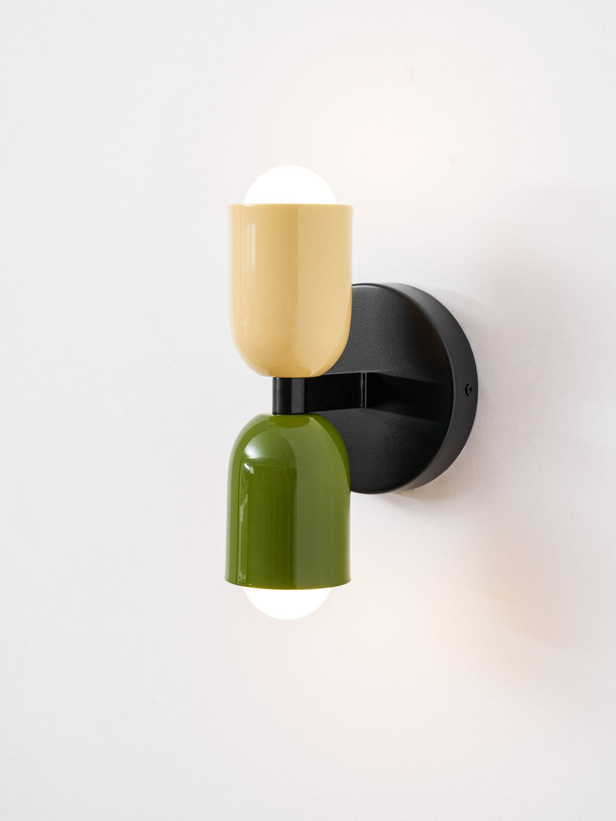 Tavo Double Wall Sconce, Double Wall Lamp with Colored Canopy, 4.7 x 7.9 in, 16 Color Options