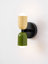 Tavo Double Wall Sconce, Double Wall Lamp with Colored Canopy, 4.7 x 7.9 in, 16 Color Options