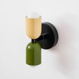 Tavo Double Wall Sconce, Double Wall Lamp with Colored Canopy, 4.7 x 7.9 in, 16 Color Options