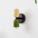Tavo Double Wall Sconce, Double Wall Lamp with Colored Canopy, 4.7 x 7.9 in, 16 Color Options