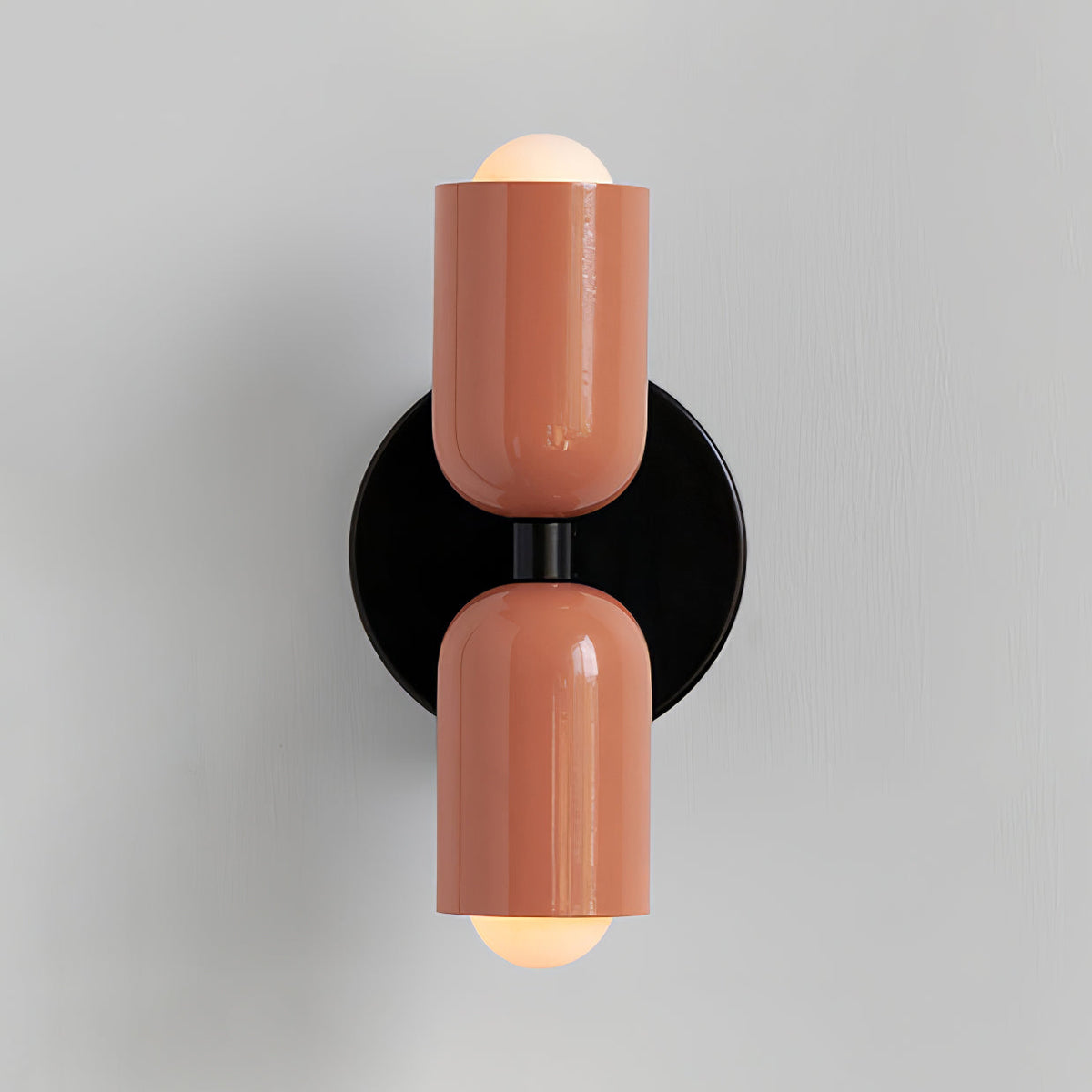 Tavo Double Wall Sconce, Double Wall Lamp with Colored Canopy, 4.7 x 7.9 in, 16 Color Options