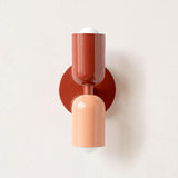 Tavo Double Wall Sconce, Double Wall Lamp with Colored Canopy, 4.7 x 7.9 in, 16 Color Options