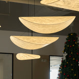 Pendant Light Lamp, Kaito Mulberry Silk Shade, Dimmable, Single and Multi-Light, Dining Room