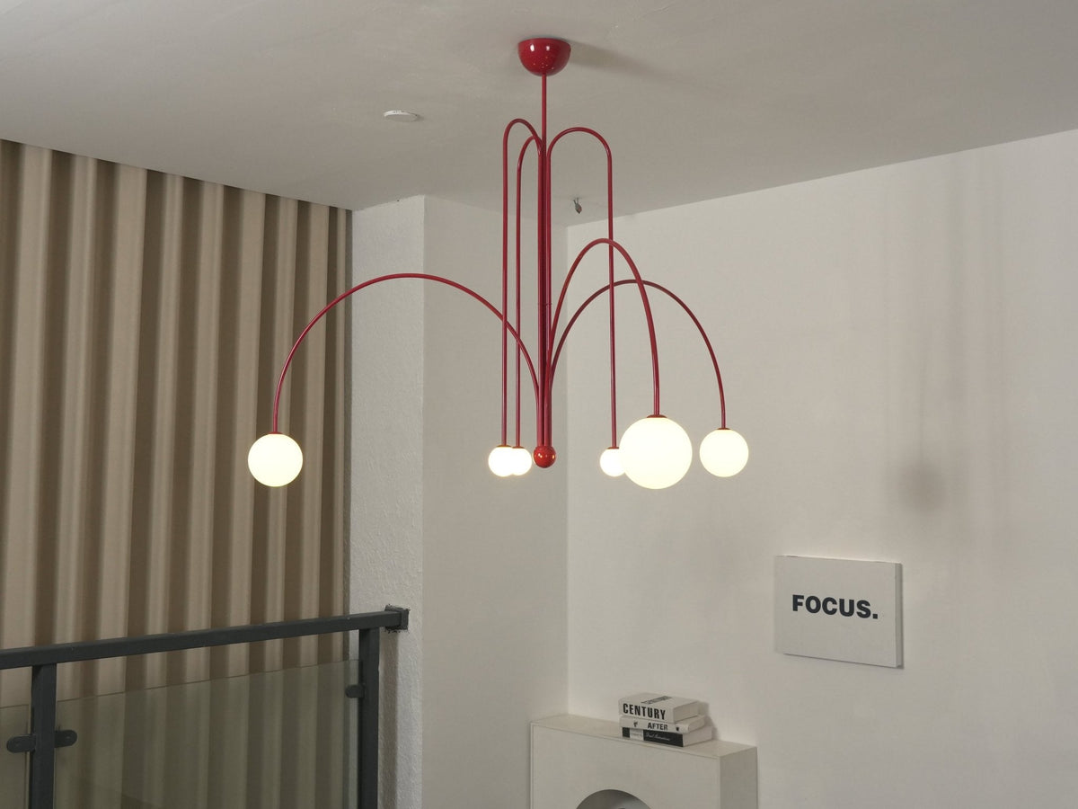 Soren Kitchen Island Pendant Light Fixture, Pendant Light Lamp, 1 or 6 Heads, 4 Colors