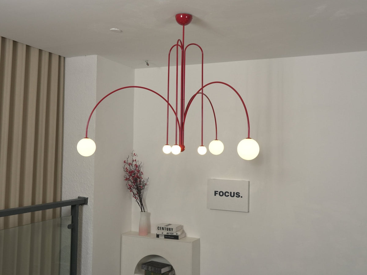 Soren Kitchen Island Pendant Light Fixture, Pendant Light Lamp, 1 or 6 Heads, 4 Colors