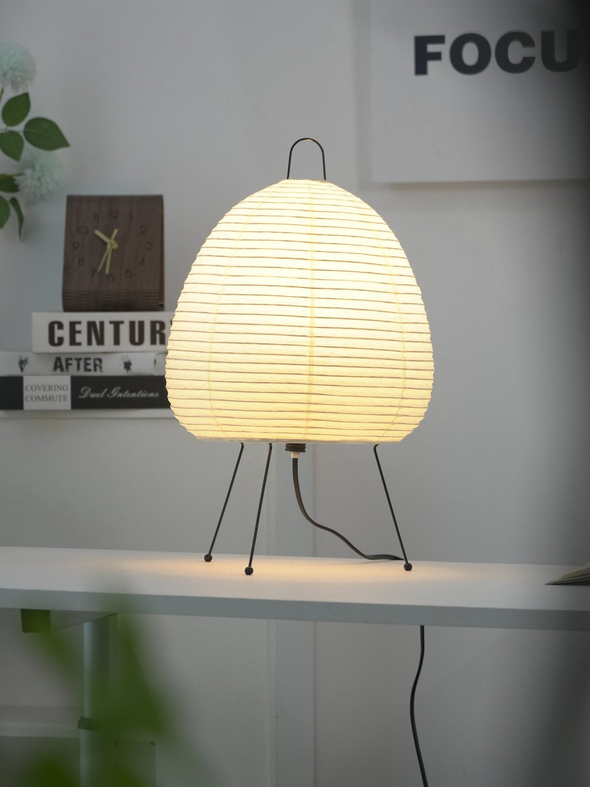 Kotori Rice Paper Lantern Table Lamp, Handmade Washi Shade, Plug-In, 8 Sizes
