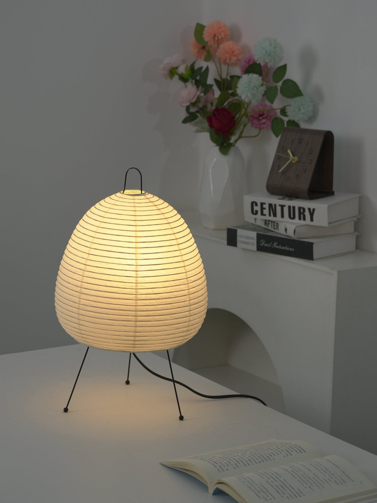 Kumo Lamps for Table, Japanese Lantern Table Lamps, White, 9 Sizes, Living Room & Bedside