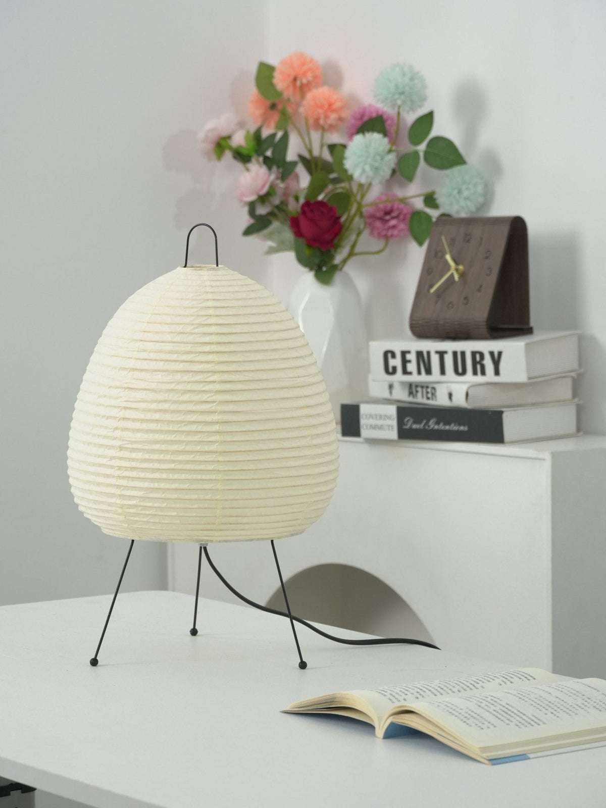 Kumo Lamps for Table, Japanese Lantern Table Lamps, White, 9 Sizes, Living Room & Bedside