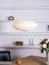 Eskil Island Kitchen Lighting Pendant, Crisscross Bubble Pendant Lighting, White, 11-31.5 in