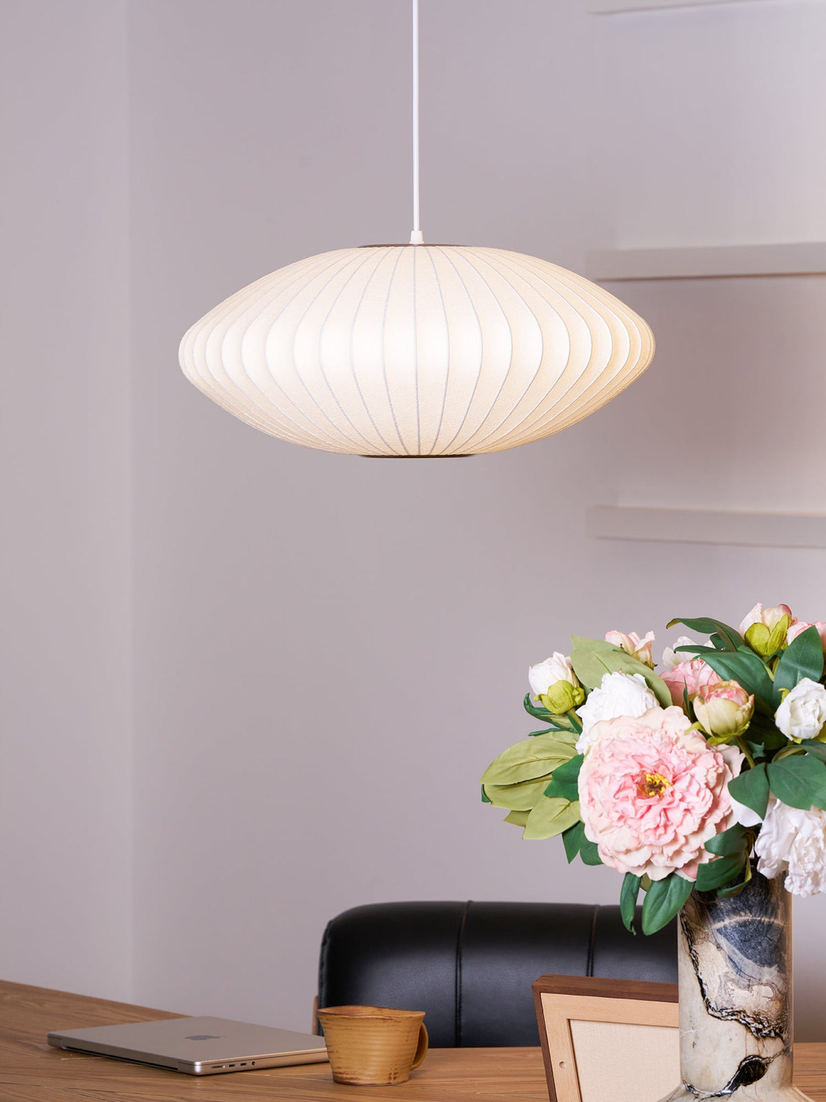 Eskil Island Kitchen Lighting Pendant, Crisscross Bubble Pendant Lighting, White, 11-31.5 in