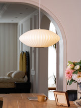 Eskil Island Kitchen Lighting Pendant, Crisscross Bubble Pendant Lighting, White, 11-31.5 in
