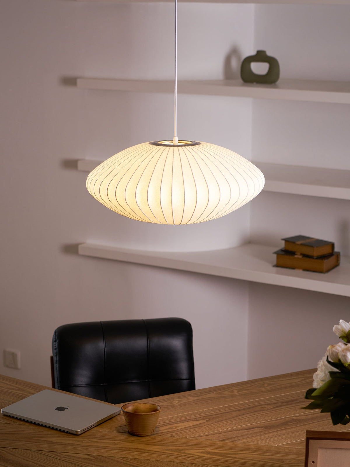 Eskil Island Kitchen Lighting Pendant, Crisscross Bubble Pendant Lighting, White, 11-31.5 in