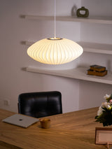 Eskil Island Kitchen Lighting Pendant, Crisscross Bubble Pendant Lighting, White, 11-31.5 in